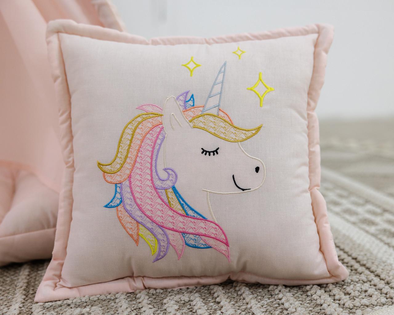 Вигвам для девочки Unicorn матрас БОН БОН с подугками и бантом с корзиной - фото 5