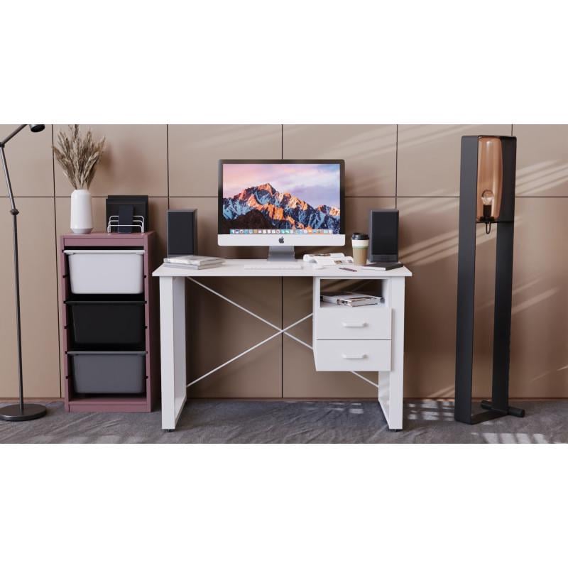 Письменный стол Ferrum-decor Oskar металл/ДСП Белый/Белый (FRD-103220)