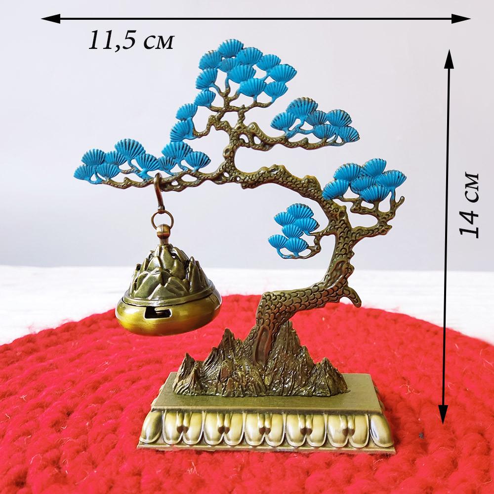 Тримач для формованих пахощів Сян Дао Бонсай латунний з комплектом пахощів - фото 3