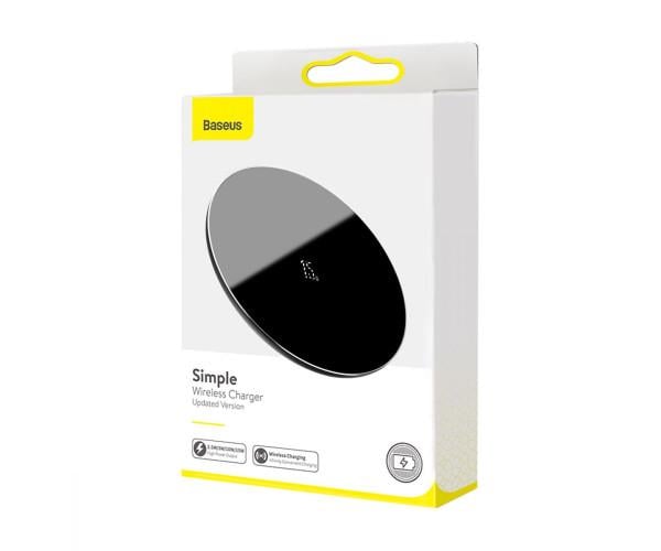 Пристрій бездротовий зарядний Baseus Wireless Charger WXJK-B Upgraded Edition 15W Black
