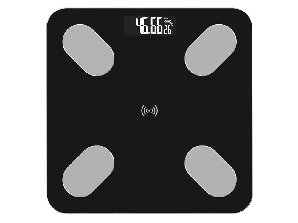 Смарт-весы Bluetooth цифровые Черный