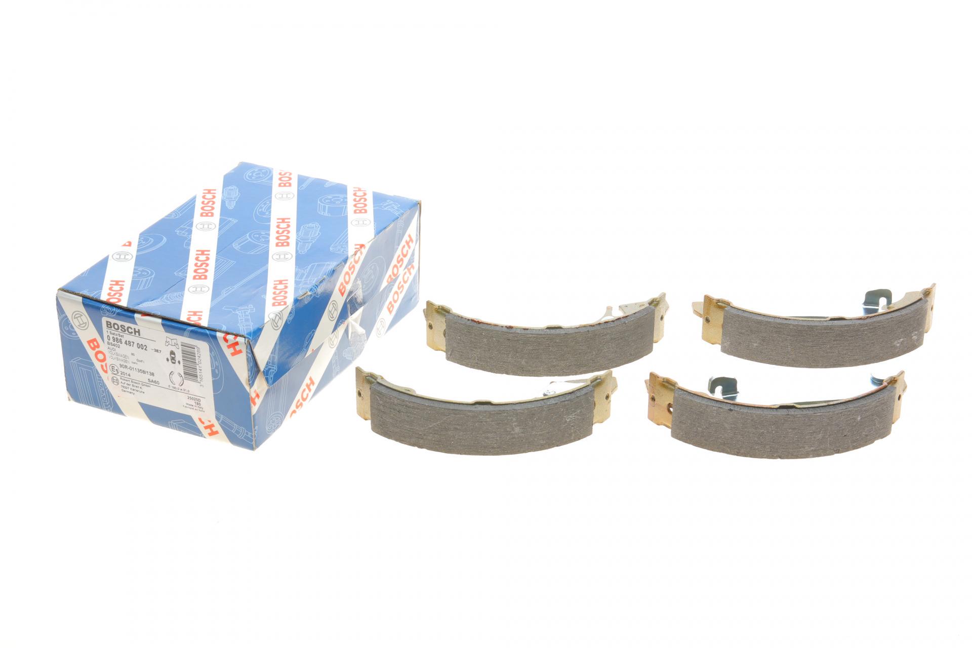 Колодки тормозные задние Audi 80/A2/VW Golf I-II/Jetta I-II/Passat/Polo 74-05 барабанні180x31 - (0 986 487 002) Колодки тормозные задние Audi 80/A2/VW Golf I-II/Jetta I-II/Passat/Polo 74-05 барабанні180x31 - (0 986 487 002)