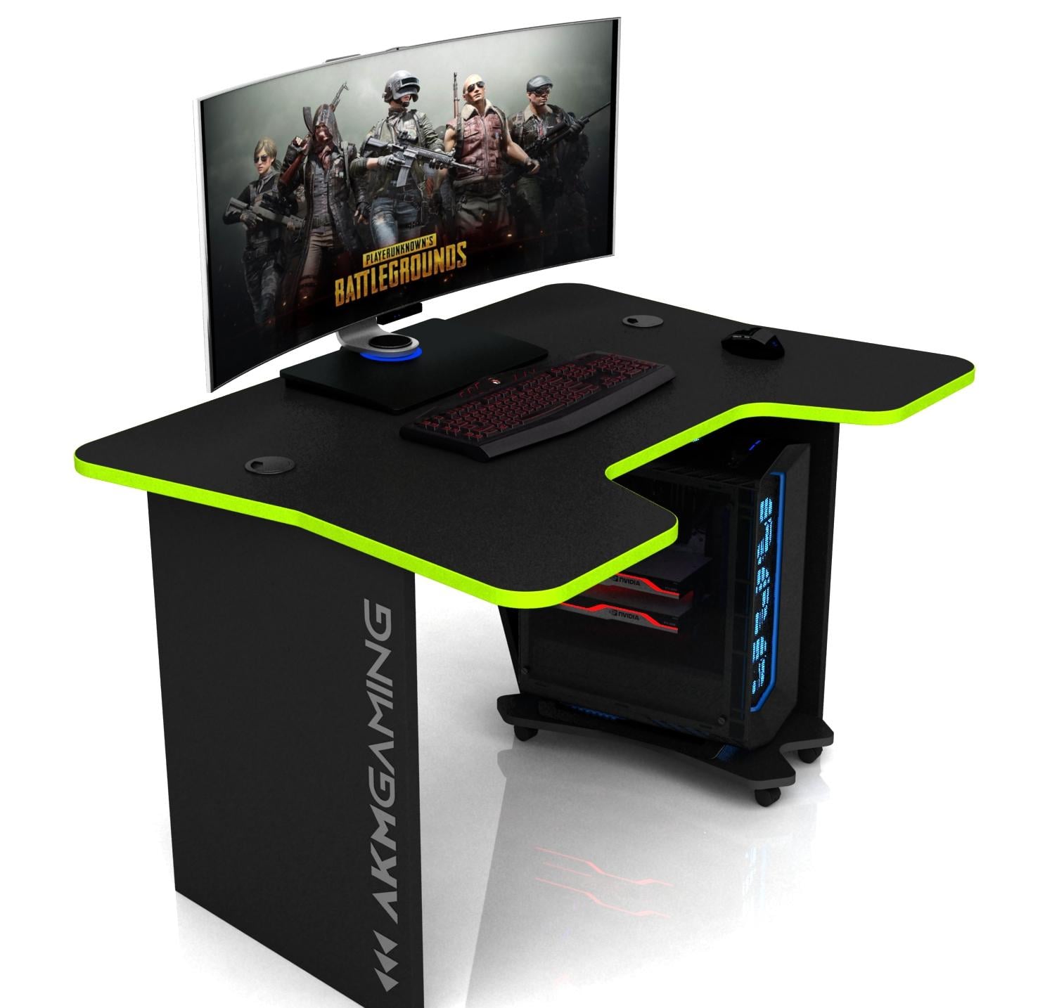 Стол геймерский CNC Mebli Comfort DX12 Black/Green