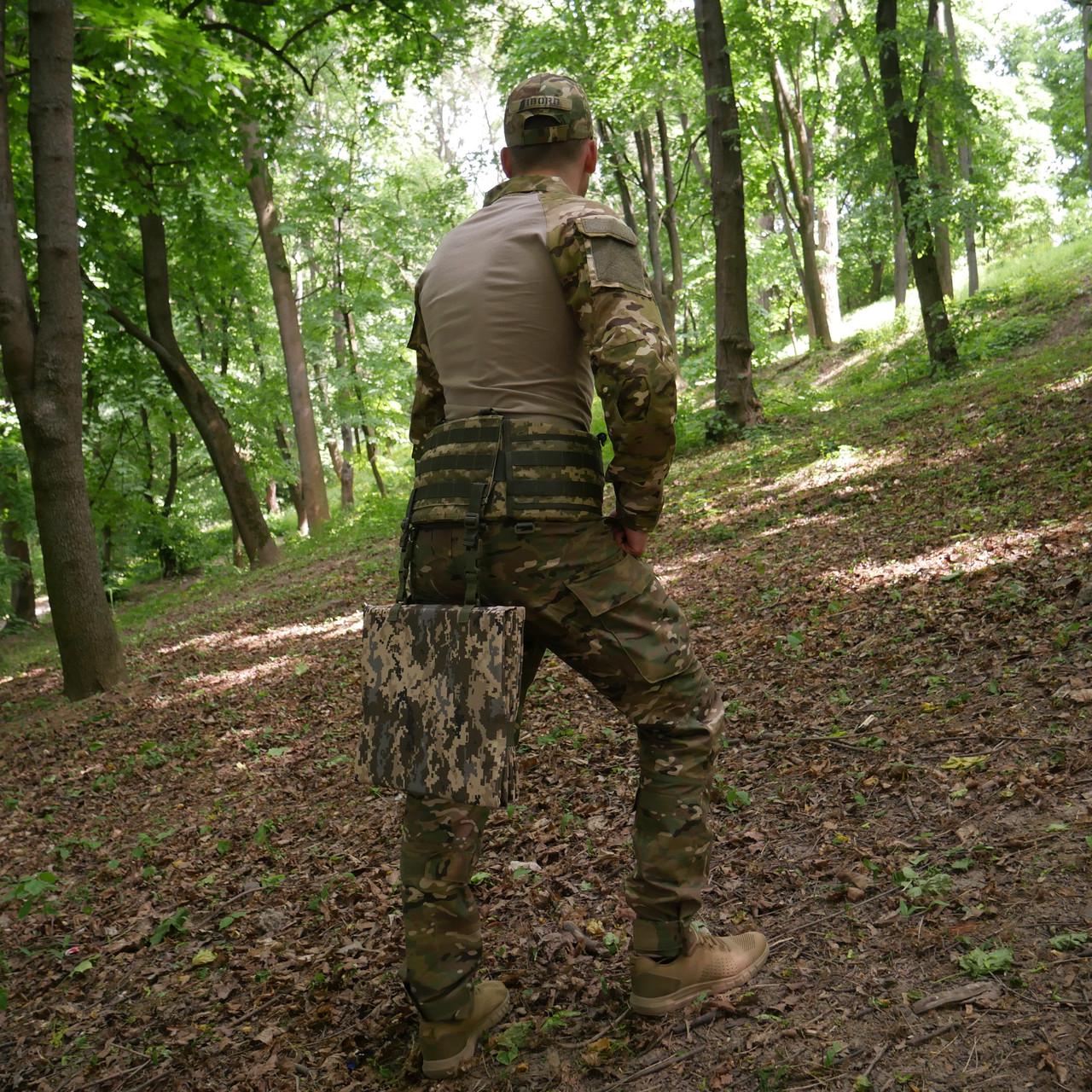 Каремат чотирисекційна Kiborg П-4 п'яточка оксфорд Піксель (2139891989) - фото 7 Каремат чотирисекційна Kiborg П-4 п'яточка оксфорд Піксель (2139891989) - фото 7