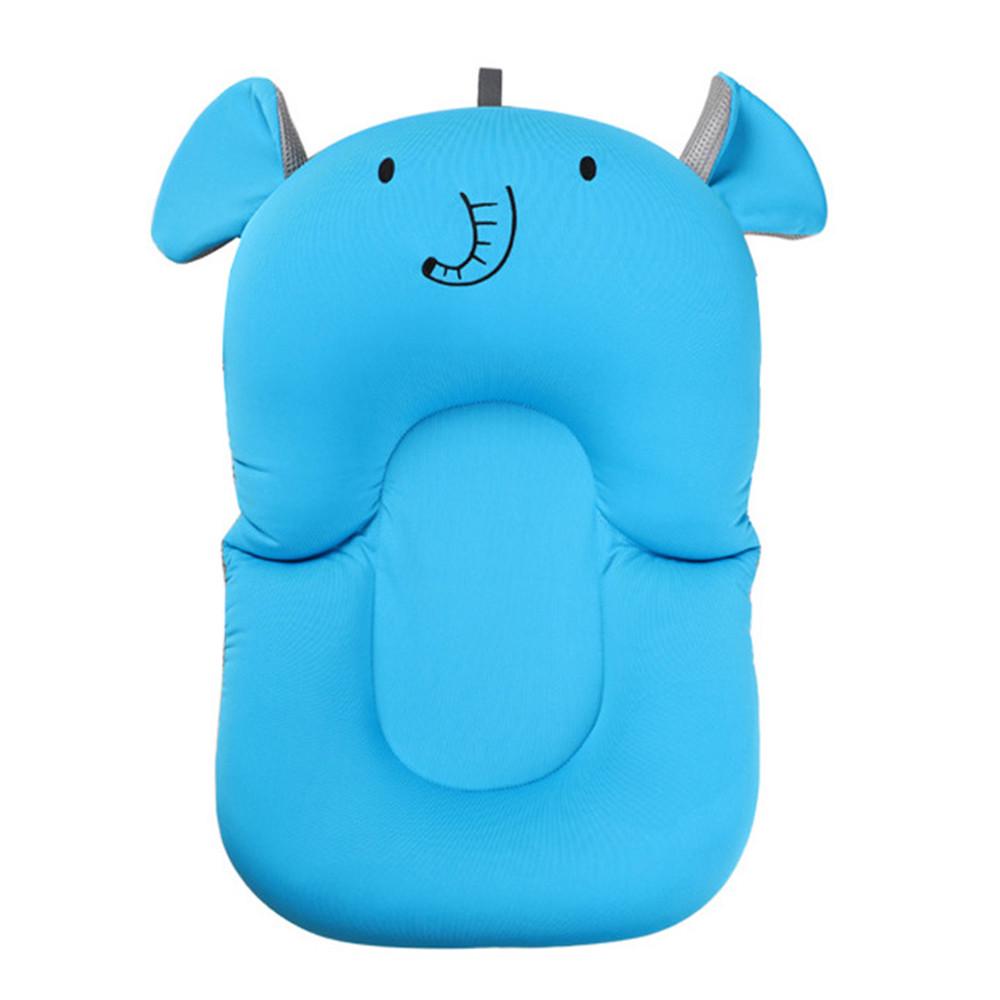Нескользящий матрасик в ванночку SUNROZ Elephant Baby Bath Mat для купания ребенка Голубой (SUN6722)