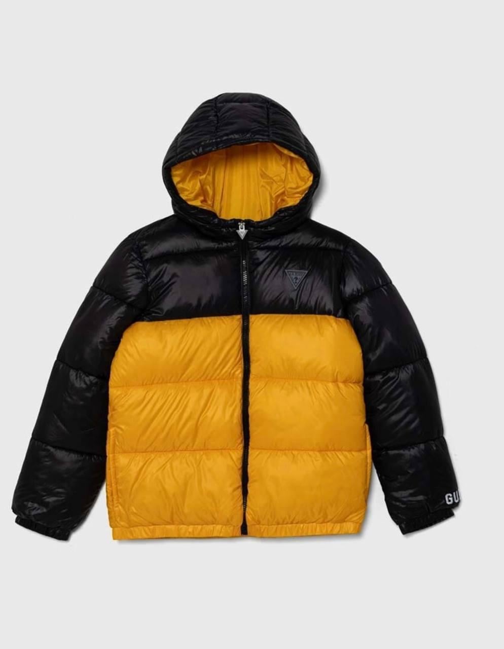 Куртка Guess 8 лет 125 см Черно-желтый (L4YL06 WEGY0)