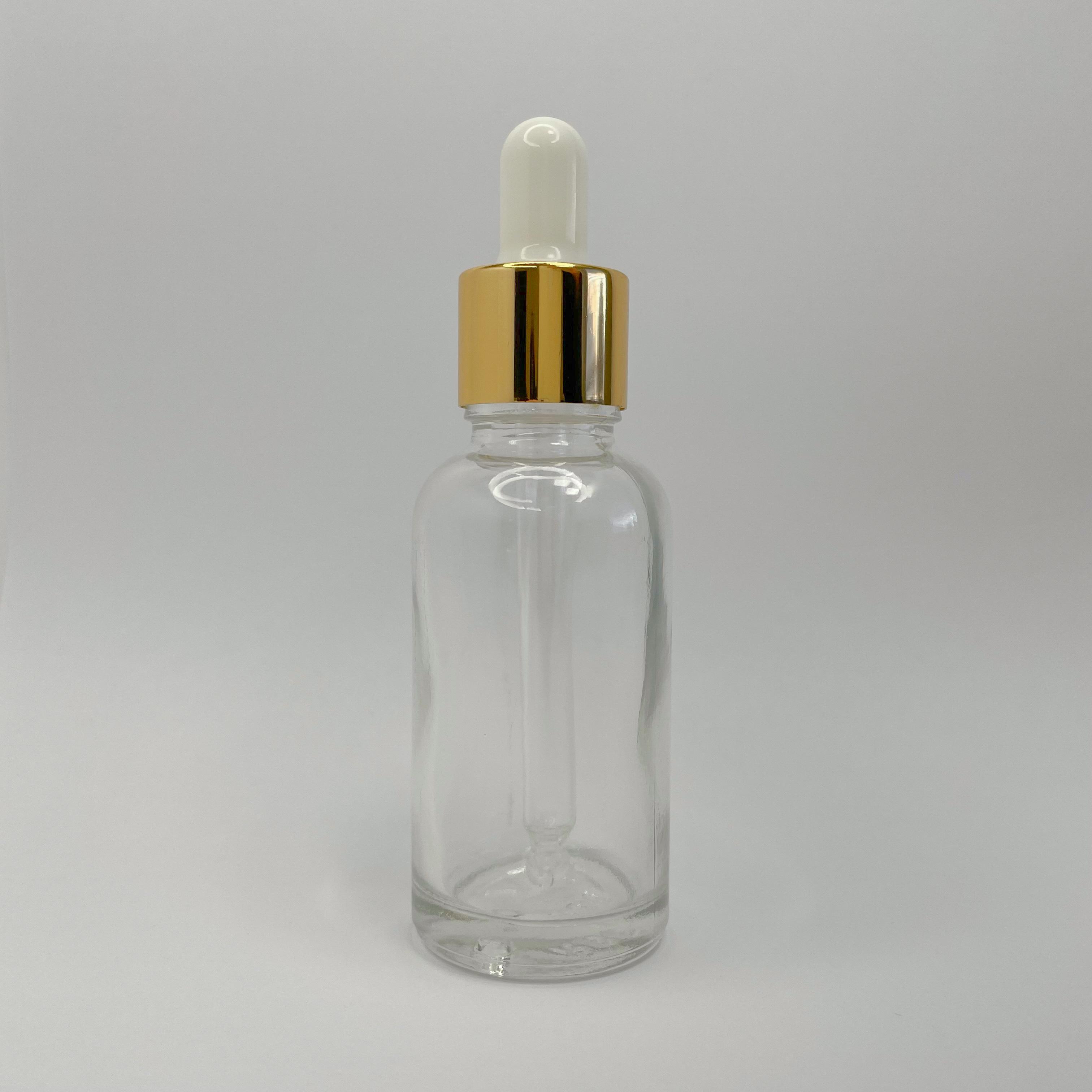 Піпетка та скляний флакон прозорий 30 мл Біло-срібний (41546754)