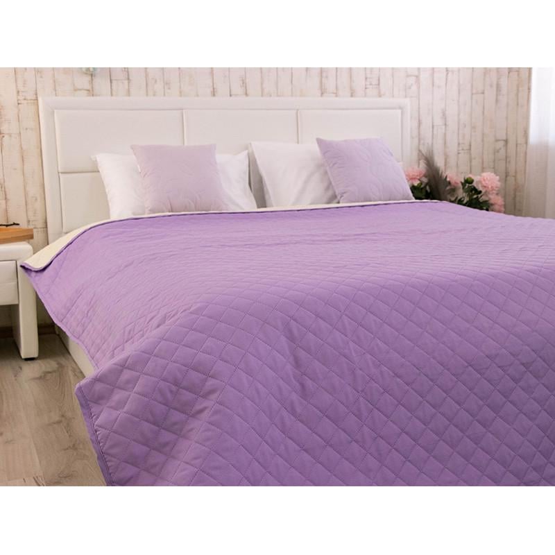 Покрывало двустороннее Руно Севилья 220x240 см Фиолетовый/Молочный (21219) - фото 7