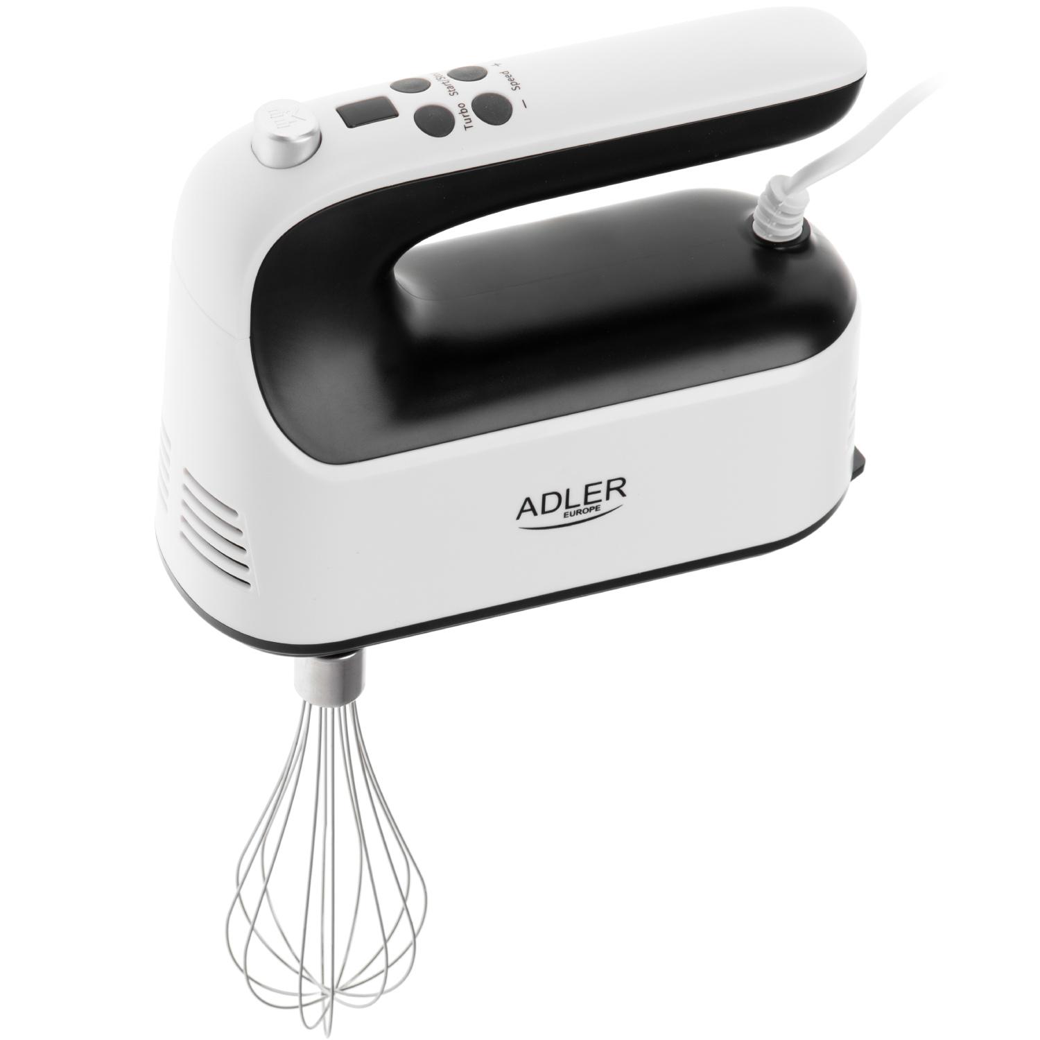 Міксер ручний Adler AD 4229 600W Turbo 9 швидкостей з контейнером для аксесуарів White (AD4229) - фото 2