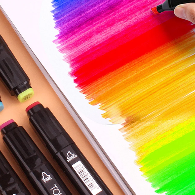 Набор двухсторонних маркеров для скетчинга в чехле 168 шт. (2424735103) - фото 4