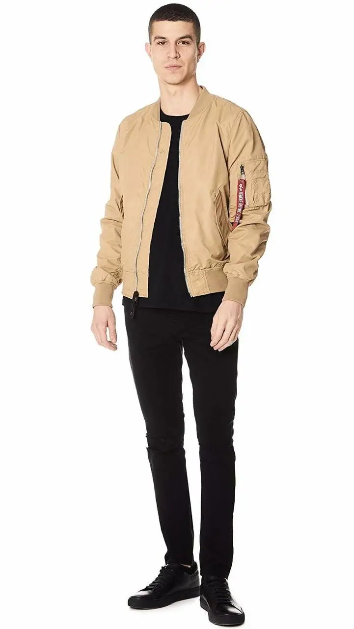 Вітрівка Alpha Industries L-2B Scout Flight Jacket M Beige (MJL46000C1BGM) - фото 3 Вітрівка Alpha Industries L-2B Scout Flight Jacket M Beige (MJL46000C1BGM) - фото 3