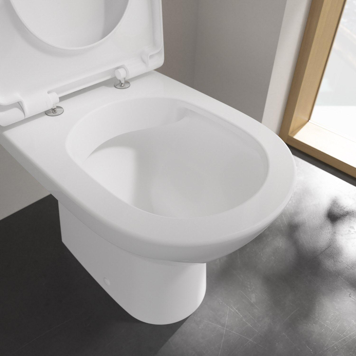 Унітаз підлоговий Villeroy &amp; Boch O.novo 5661R001 без бачка безобідковий без сидіння (71827) - фото 9