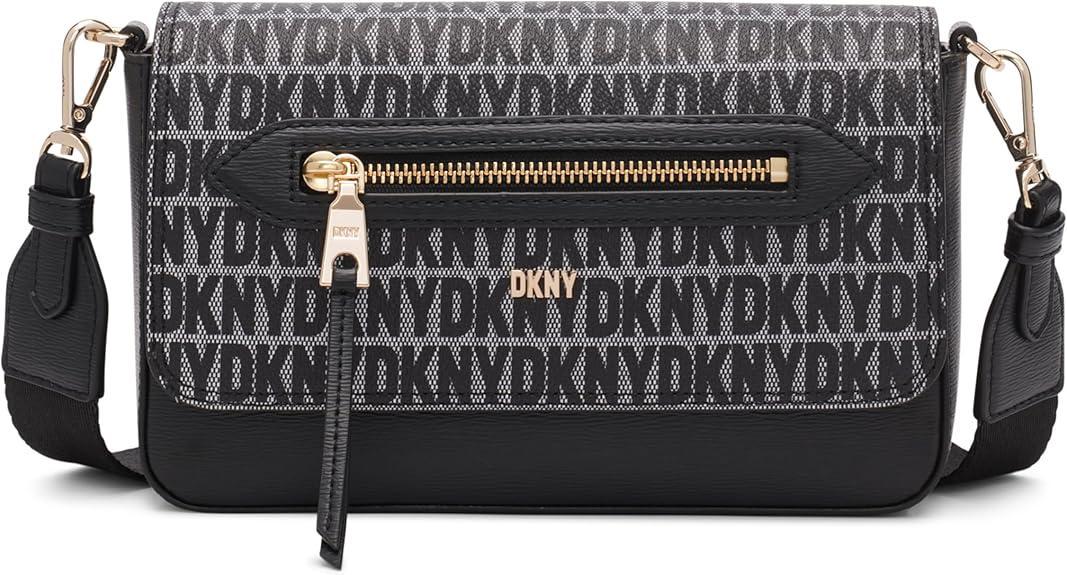 Женская сумка кросс-боди через плечо Donna Karan NY DKNY Черный (755404290853)