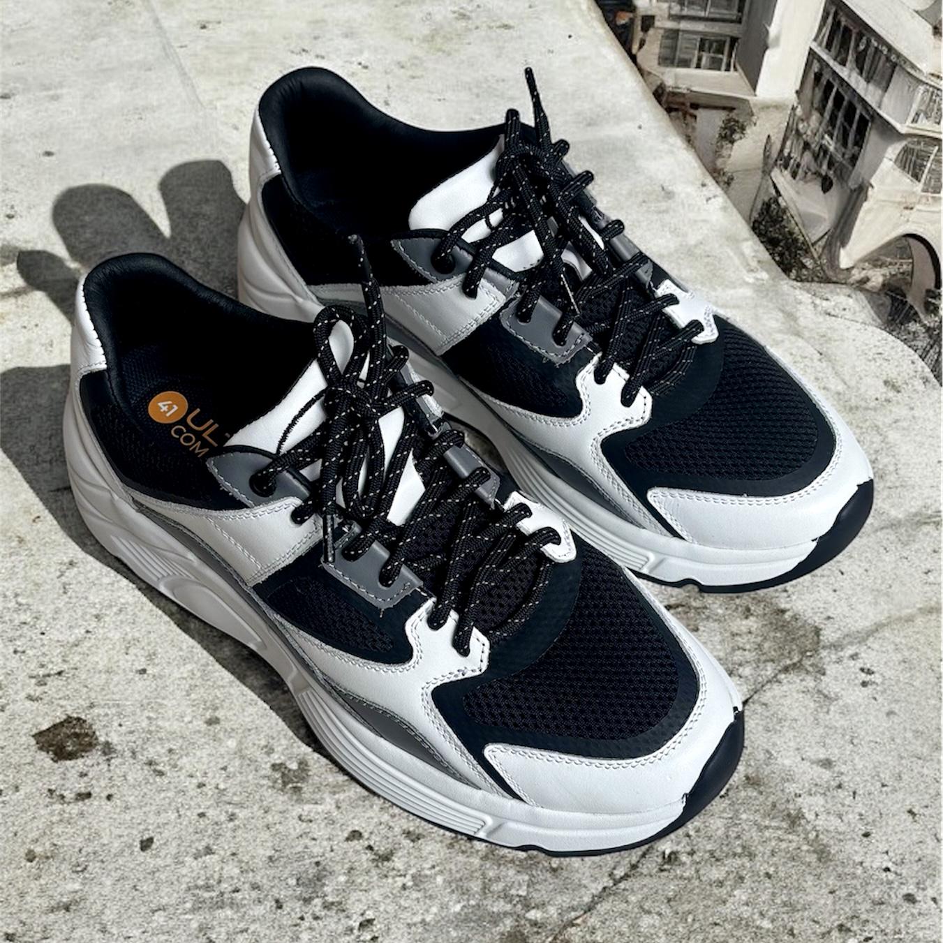 Кросівки чоловічі MARANDI з натуральної шкіри та сітки р. 39 Чорно-білий (U-Hunk-Summer-Black/White-39) Кросівки чоловічі MARANDI з натуральної шкіри та сітки р. 39 Чорно-білий (U-Hunk-Summer-Black/White-39)