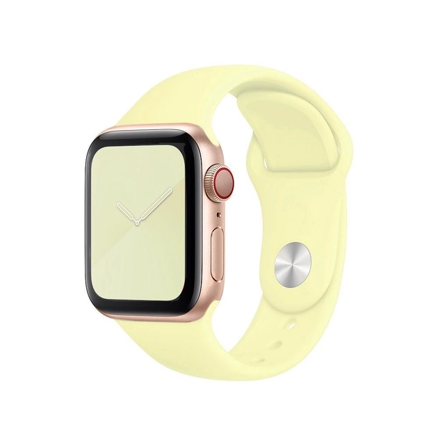 Ремешок силиконовый Sport Band для Apple Watch 38/40/41 мм Mellow Yellow (212-00603) Ремешок силиконовый Sport Band для Apple Watch 38/40/41 мм Mellow Yellow (212-00603)