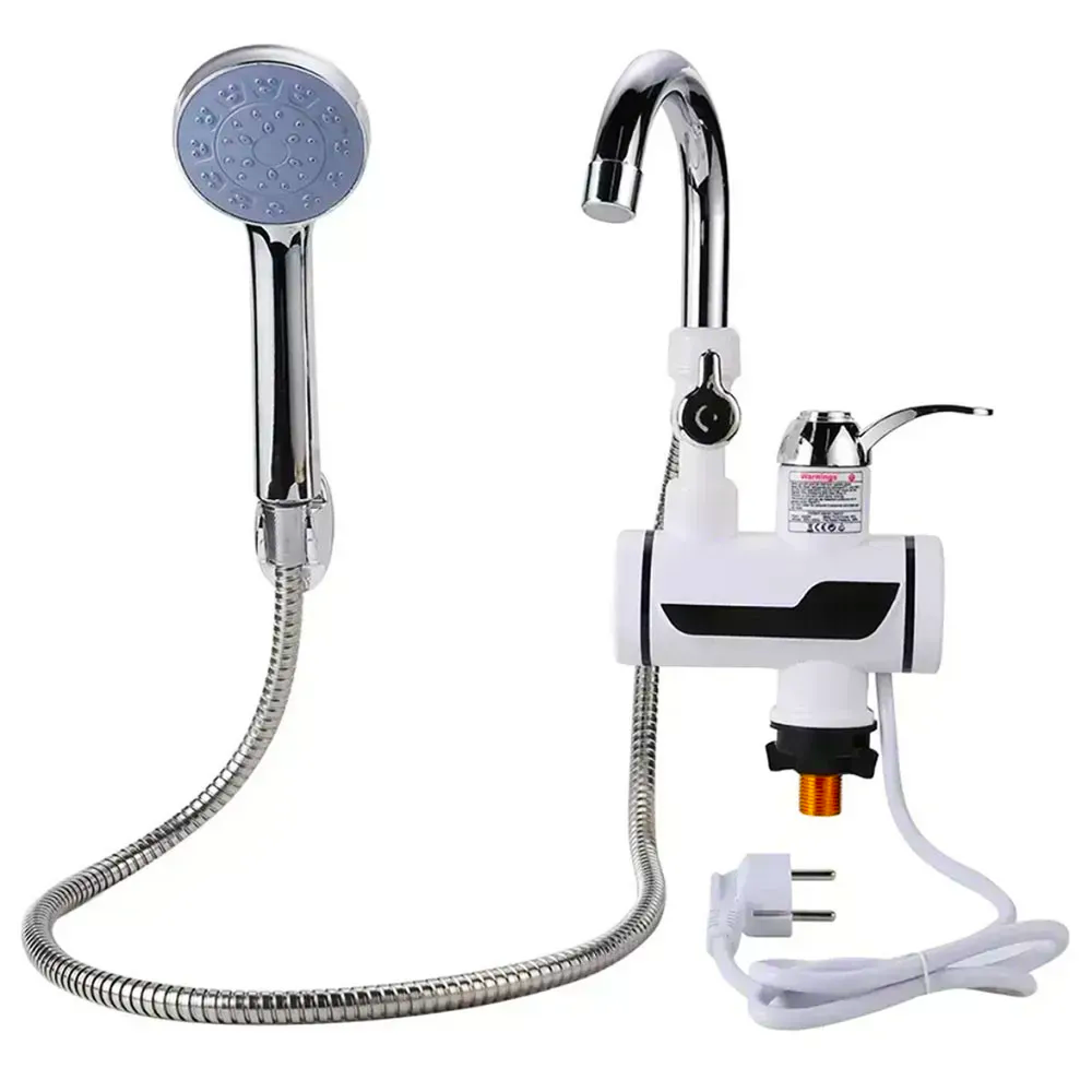 Проточный водонагреватель Delimano с LCD экраном и лейкой душем 3000 Вт (234591520)