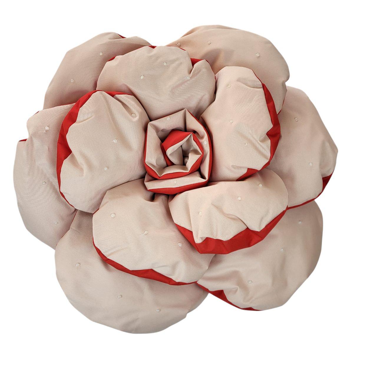 Декоративная подушка в виде цветка d 70 см Молочно-красный (1429) Декоративная подушка в виде цветка d 70 см Молочно-красный (1429)