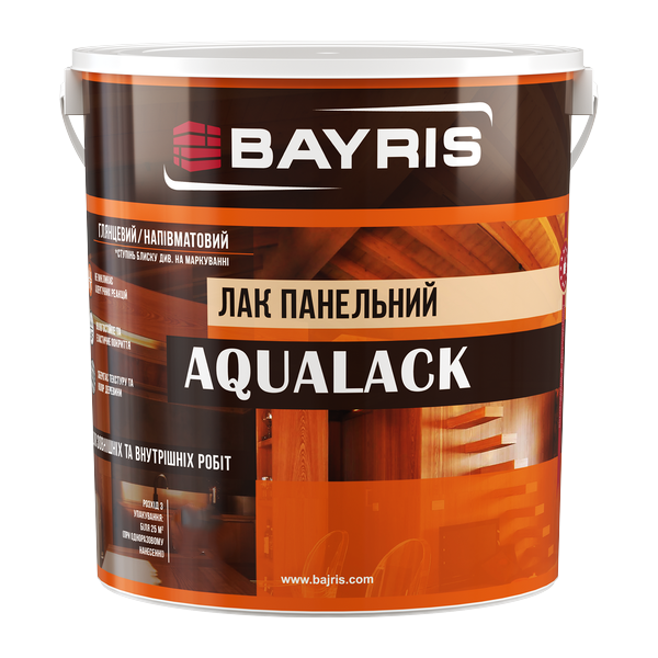 Лак панельный Bayris AQUALACK полуматовый 5 л (27809472)