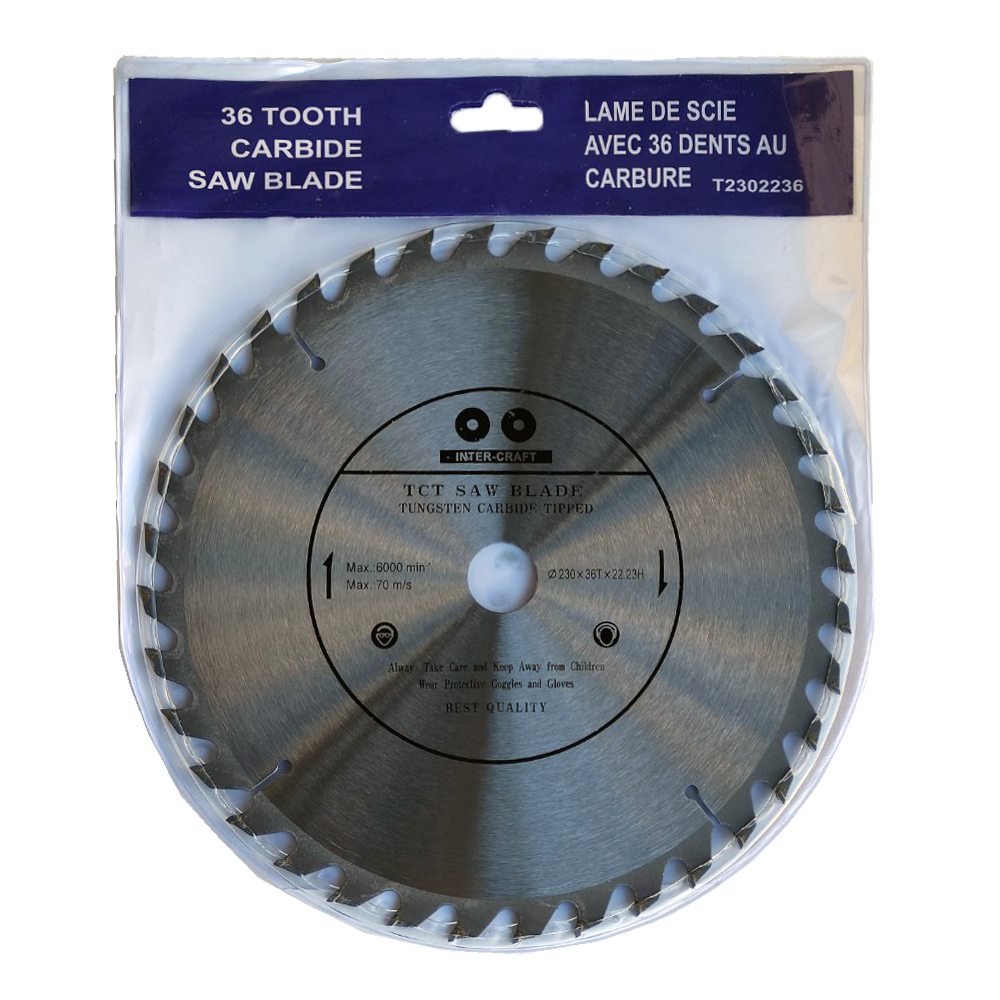 Диск пиляльний INTER - CRAFT 36T з напайками 230x22 мм (54316)