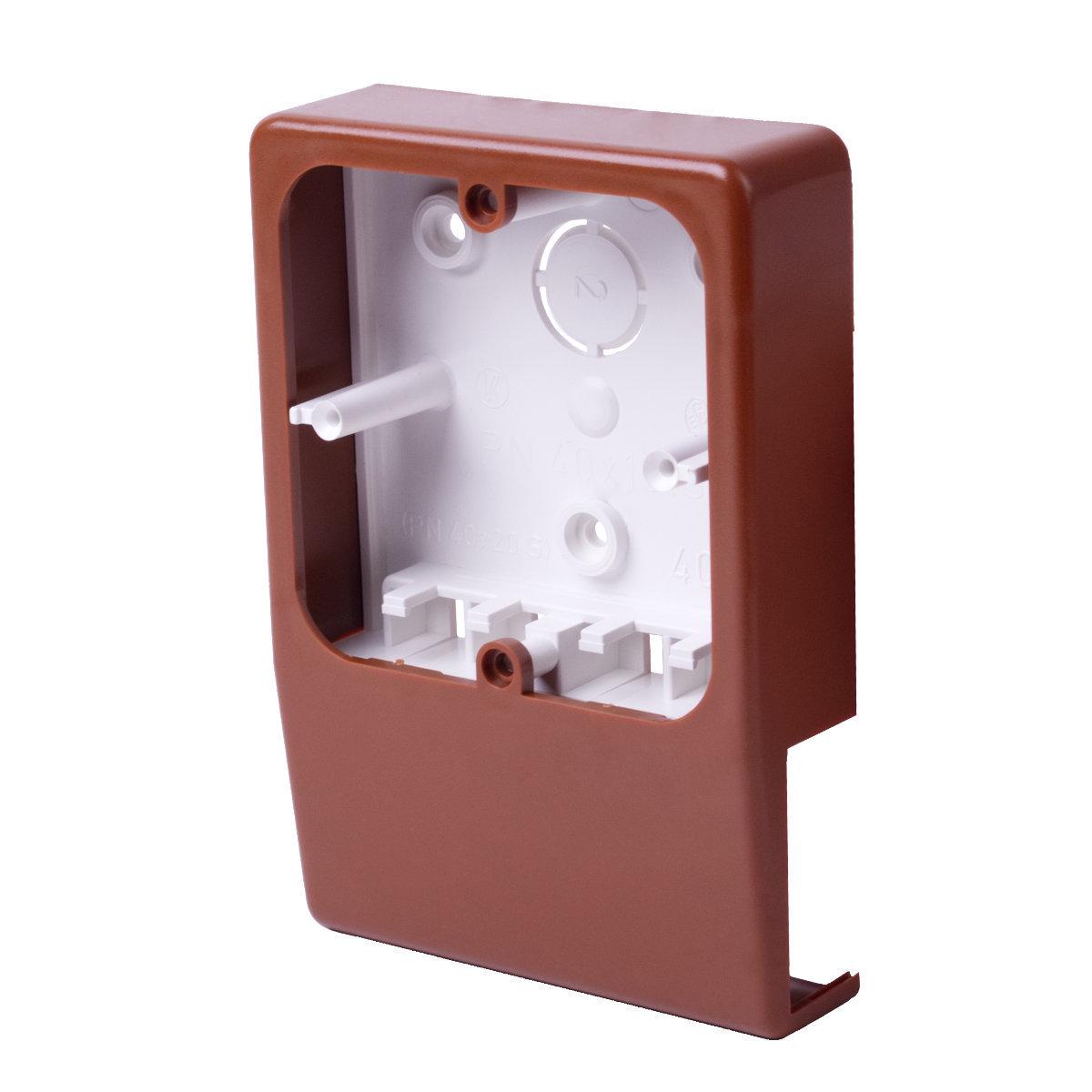 Приборный носитель KOPOS 133x91x28 мм ПВХ для кабельных каналов LV 40x15 Дуб (PN 40X20_I2)