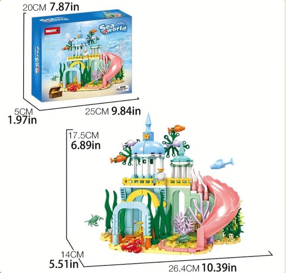 Конструктор WOMA для девочек дом русалочки с рыбками - фото 8