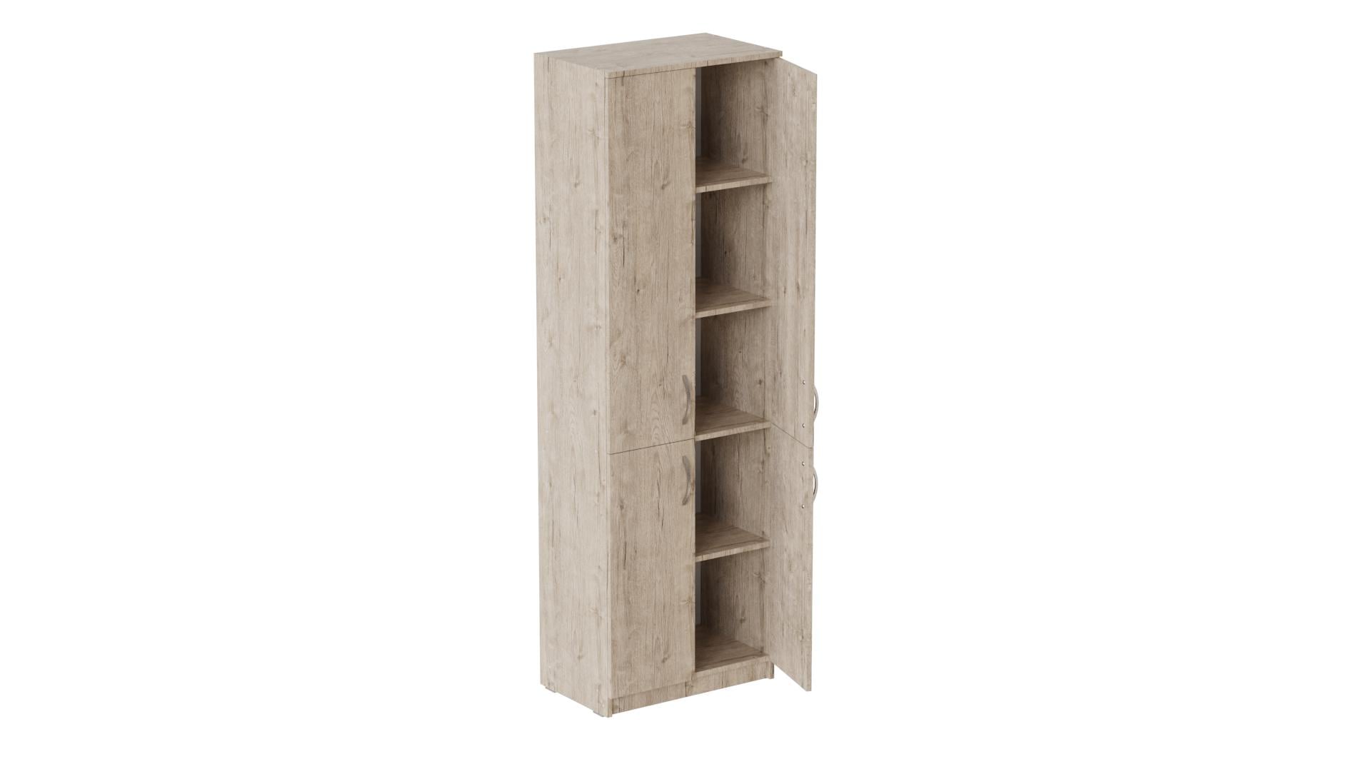 Шафа Ferrum-decor Анжело на 5 полиць з 4 дверима ДСП 16 мм 1900x600x380 мм Дуб Артизан (FRD-105002)