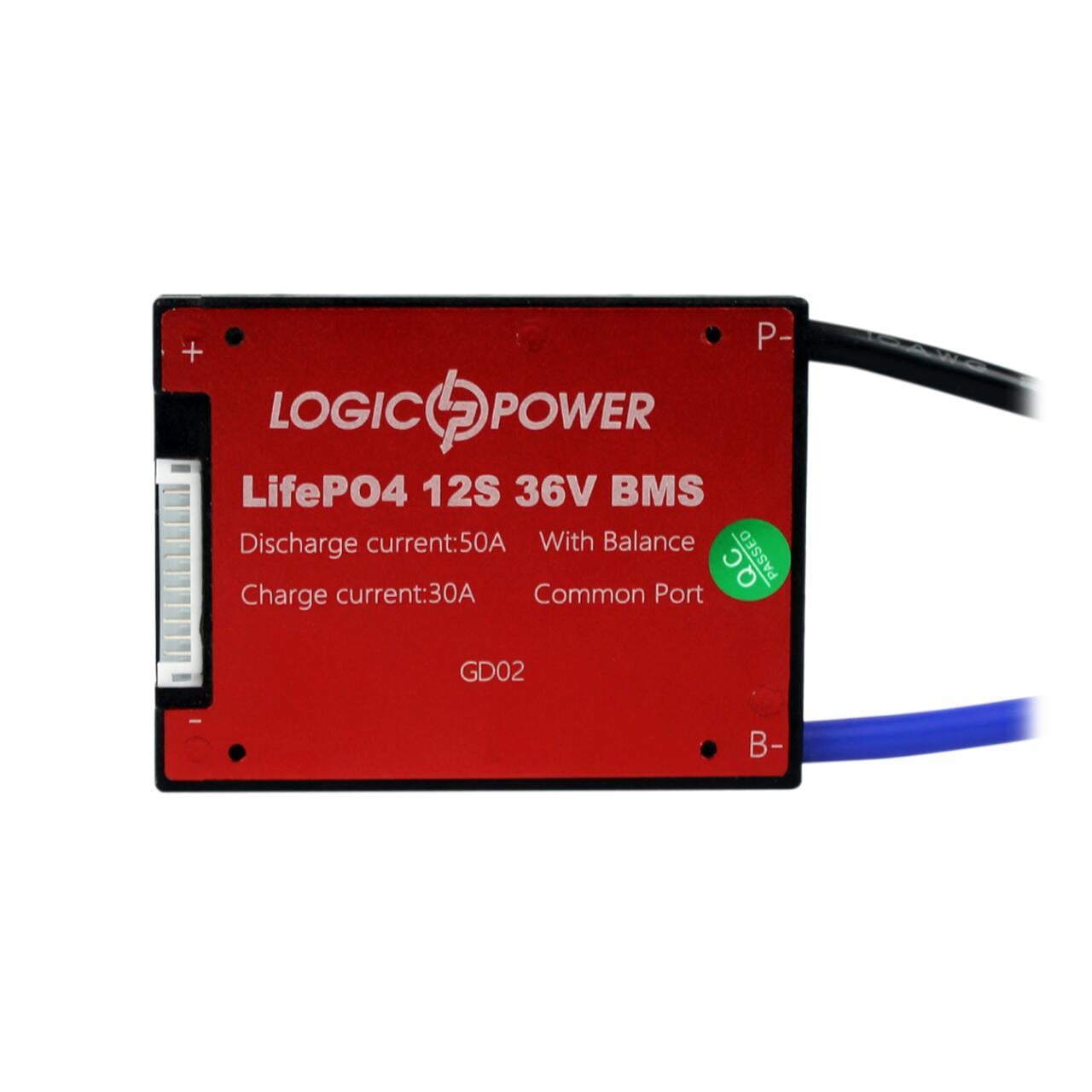Плата BMS LiFePO4 36V 12S Dis 50A Ch 30A (3098522065)