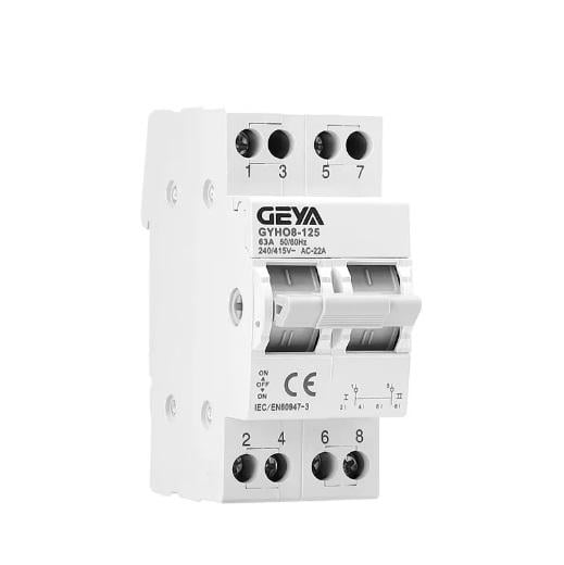 Перемикач резерву Geya GYHO8-125 ручний 3 позиції I-0-II 63A White (23133974)