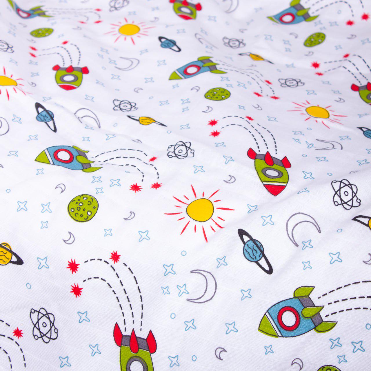 Підковдра муслін-поплін Ракети 155х215 см (17767078) - фото 4 Підковдра муслін-поплін Ракети 155х215 см (17767078) - фото 4