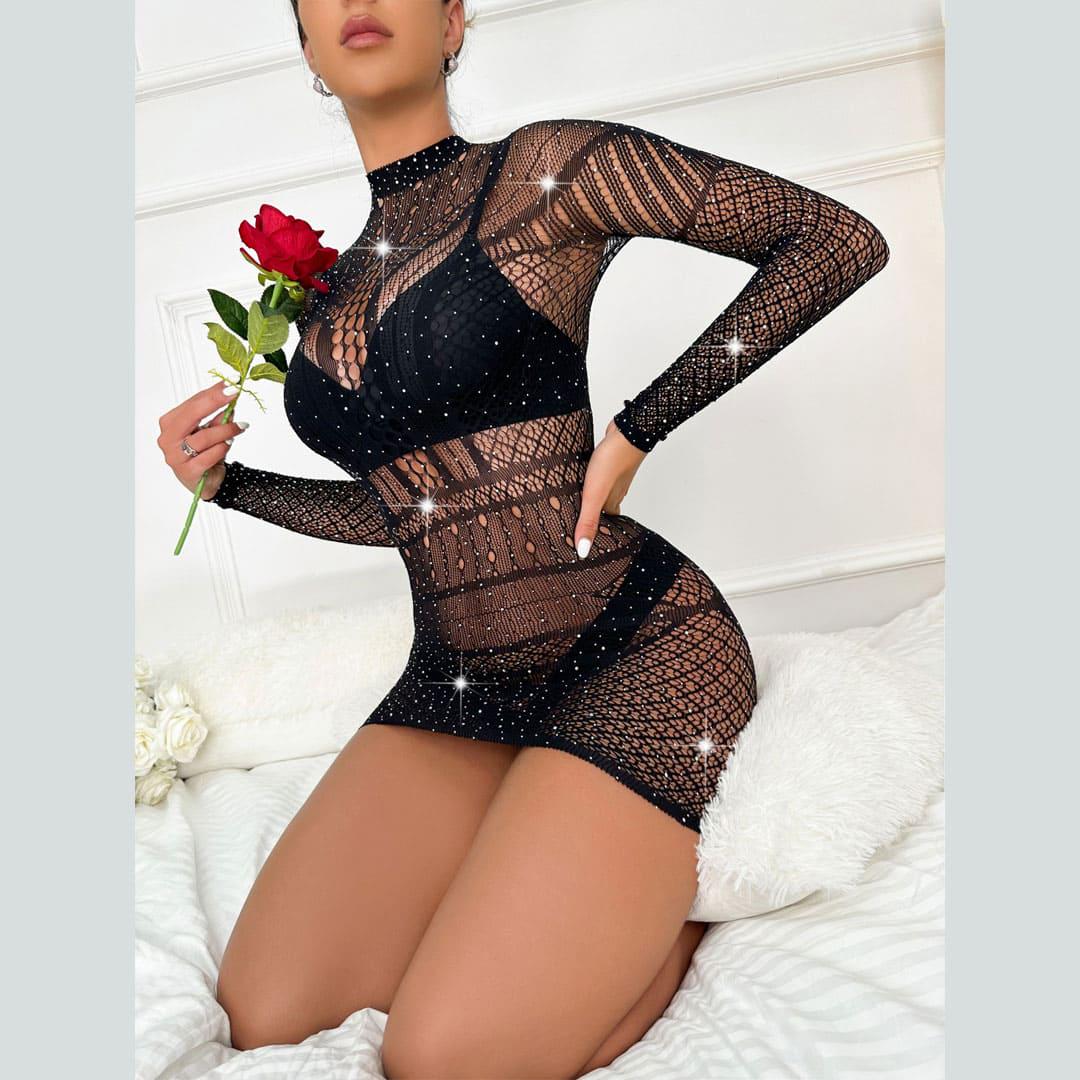 Пеньюар XL Черный (98804_48) - фото 5 Пеньюар XL Черный (98804_48) - фото 5