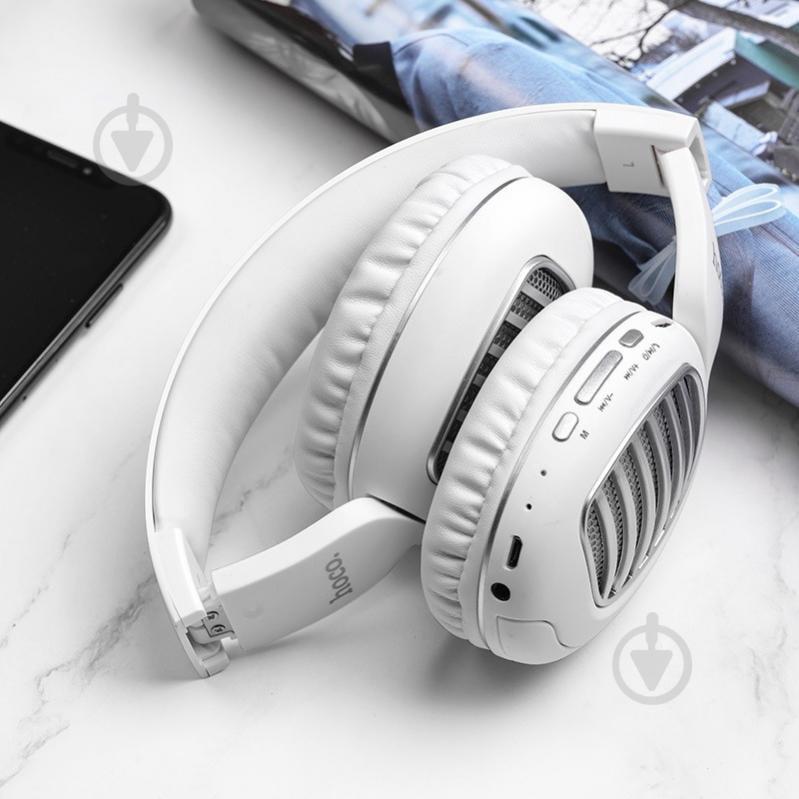 Bluetooth наушники Hoco W23 Белый 1068053 - фото 3