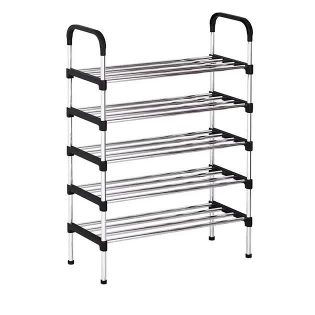 Стеллаж для хранения обуви Shoe rack 5 полок Черный (SKLM-16-5)