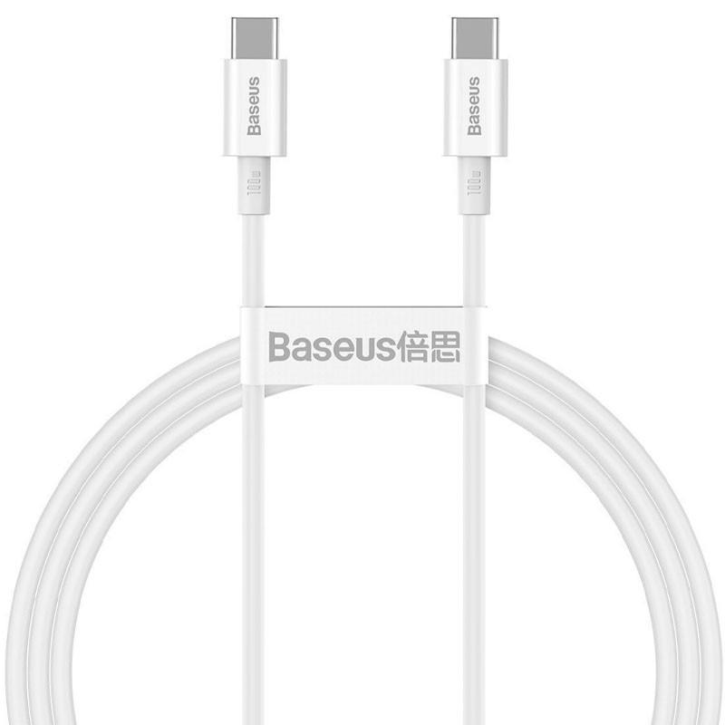 Дата кабель Baseus Superior Series Fast Charging Type-C to Type-C PD 100W CATYS-B 1 м White