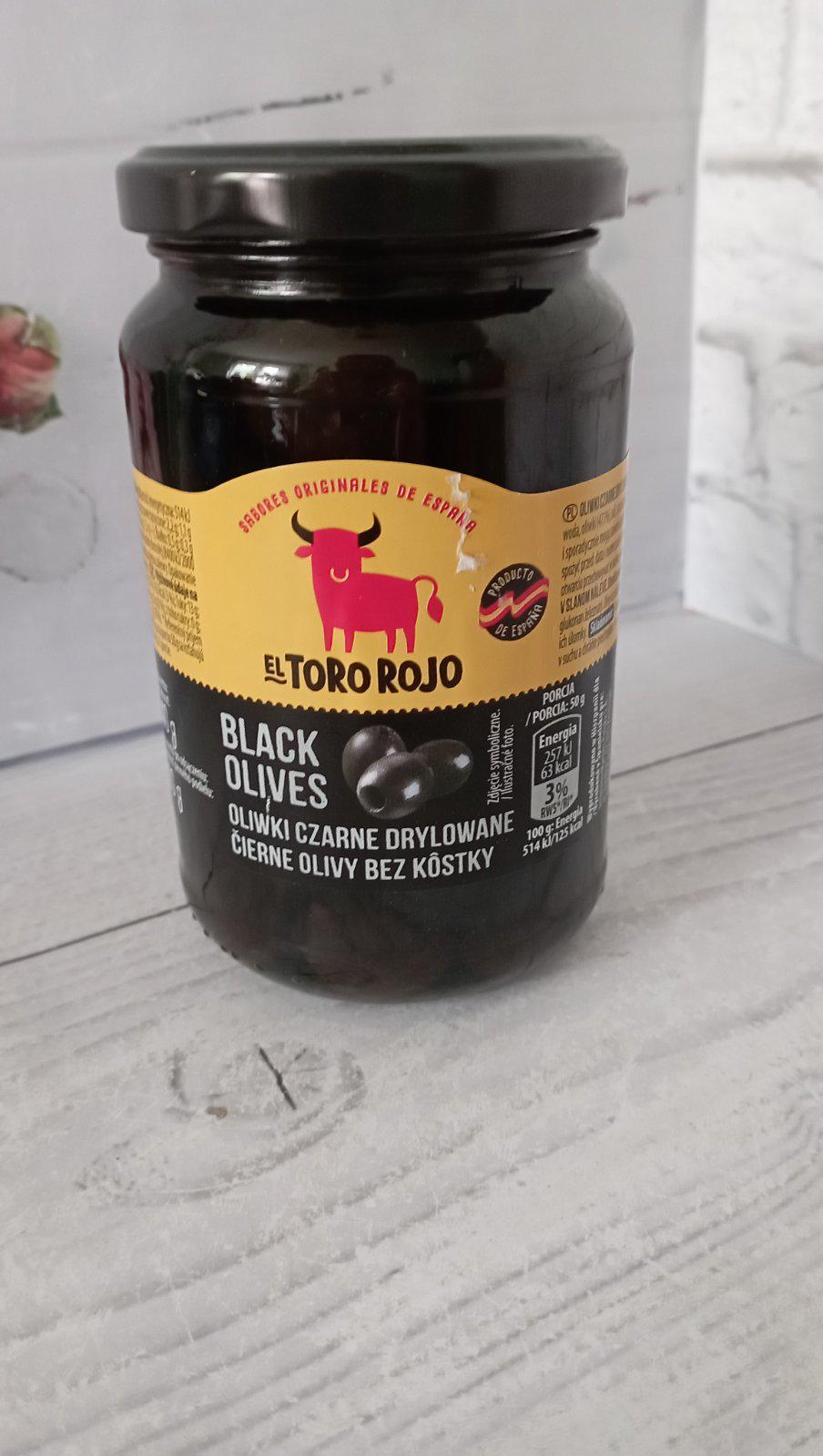 Маслини чорні без кісточок скло El Toro Rojo 340 г (27710985)