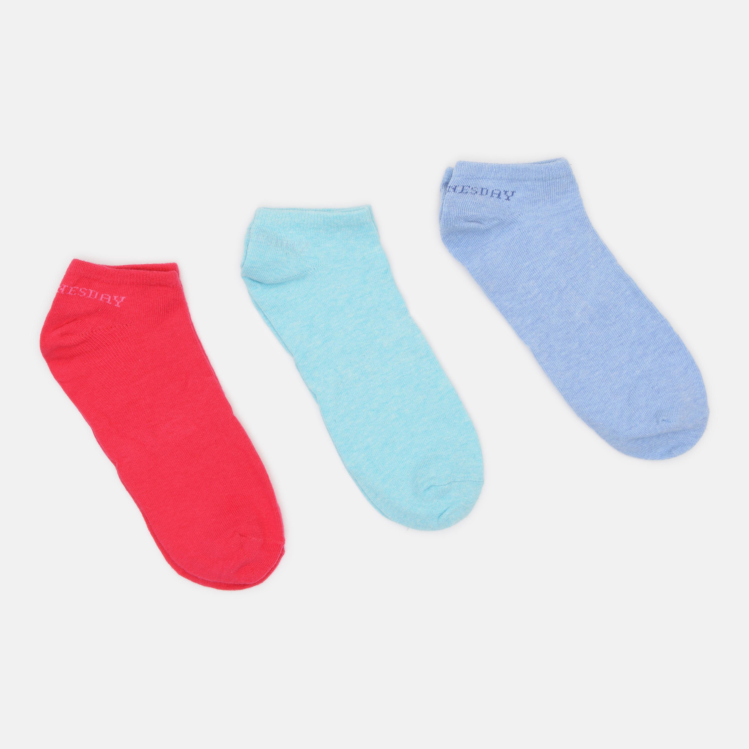 Носки C&A р. 39-42 3 пары Голубой/Малиновый/Мятный (2409221541)