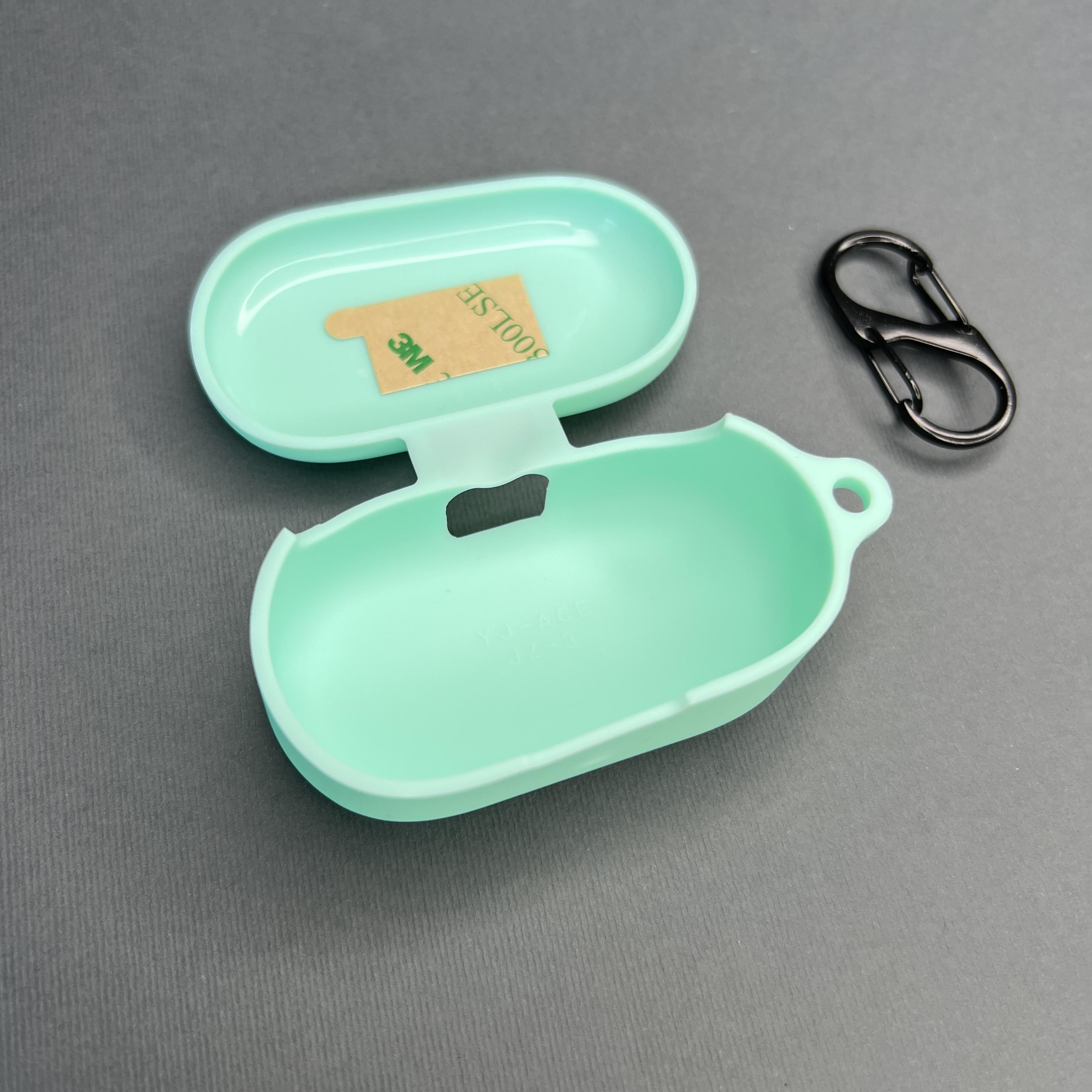 Чехол для наушников Oppo Enco Buds 2 с карабином противоударный Бирюзовый (798310) - фото 2 Чехол для наушников Oppo Enco Buds 2 с карабином противоударный Бирюзовый (798310) - фото 2