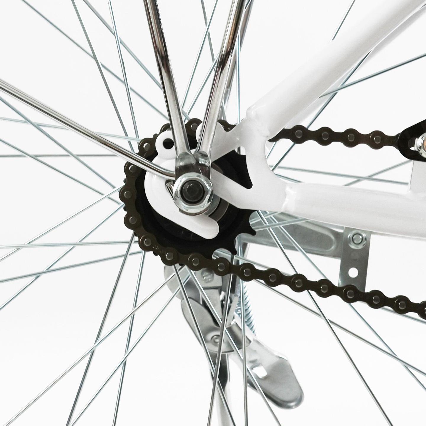 Велосипед городской Corso Montana с багажником рама 20"/28" Белый - фото 4 Велосипед городской Corso Montana с багажником рама 20"/28" Белый - фото 4