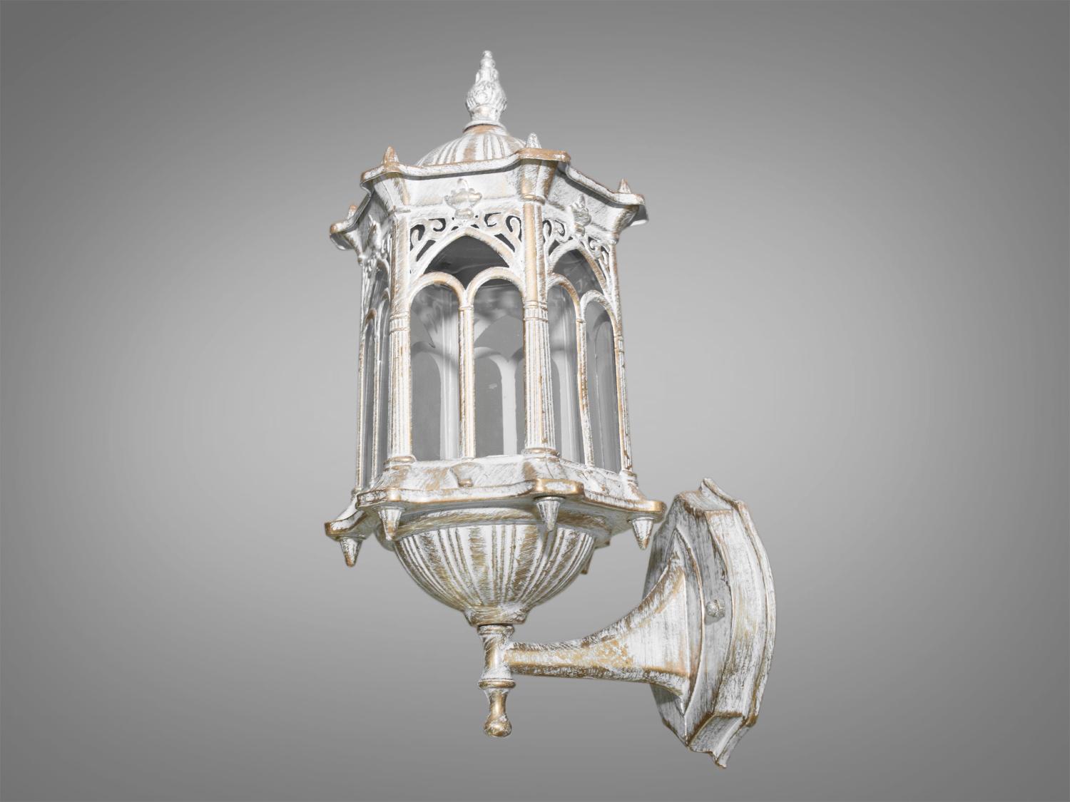 Садово-парковый светильник Белый/Патина (DJ018-S-W1 WH)