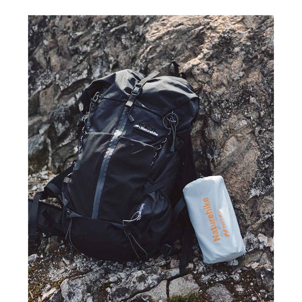 Самонадувний килимок одномісний UL Naturehike CNK2450WS012 186х64 см Сірий (6976507663359) - фото 4