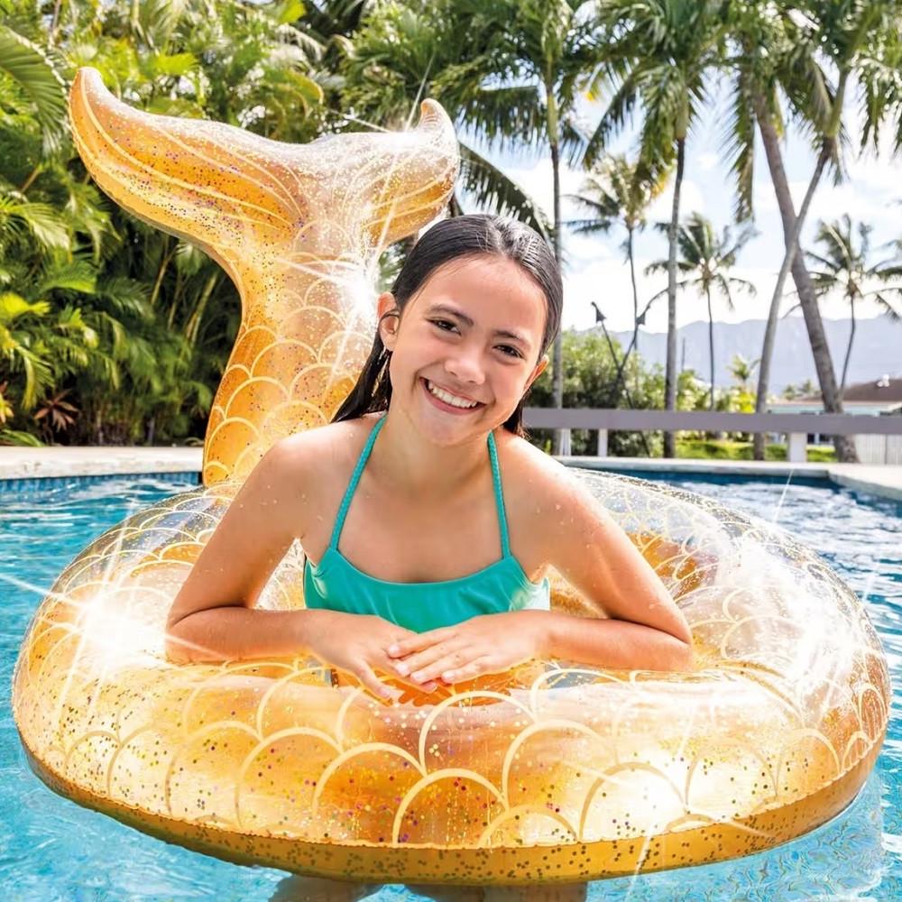 Надувний круг дитячий Intex Хвіст Русалки 56258 147х107х79 см (28443852) - фото 3 Надувний круг дитячий Intex Хвіст Русалки 56258 147х107х79 см (28443852) - фото 3