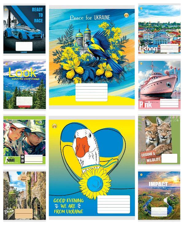 Зошити учнівські у лінійку Тетрада ТЕ42206 Мікс 6 18 арк. 20 шт. в уп. (MTT-183943) Зошити учнівські у лінійку Тетрада ТЕ42206 Мікс 6 18 арк. 20 шт. в уп. (MTT-183943)