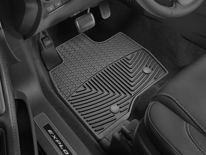 Килимки автомобільні передні гумові WeatherTech W403 Ford Explorer 2017 Чорний (1945550933)