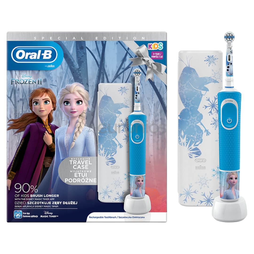 Электрощетка на аккумуляторе Oral-B Frozen Sensi Ultrathin - фото 2