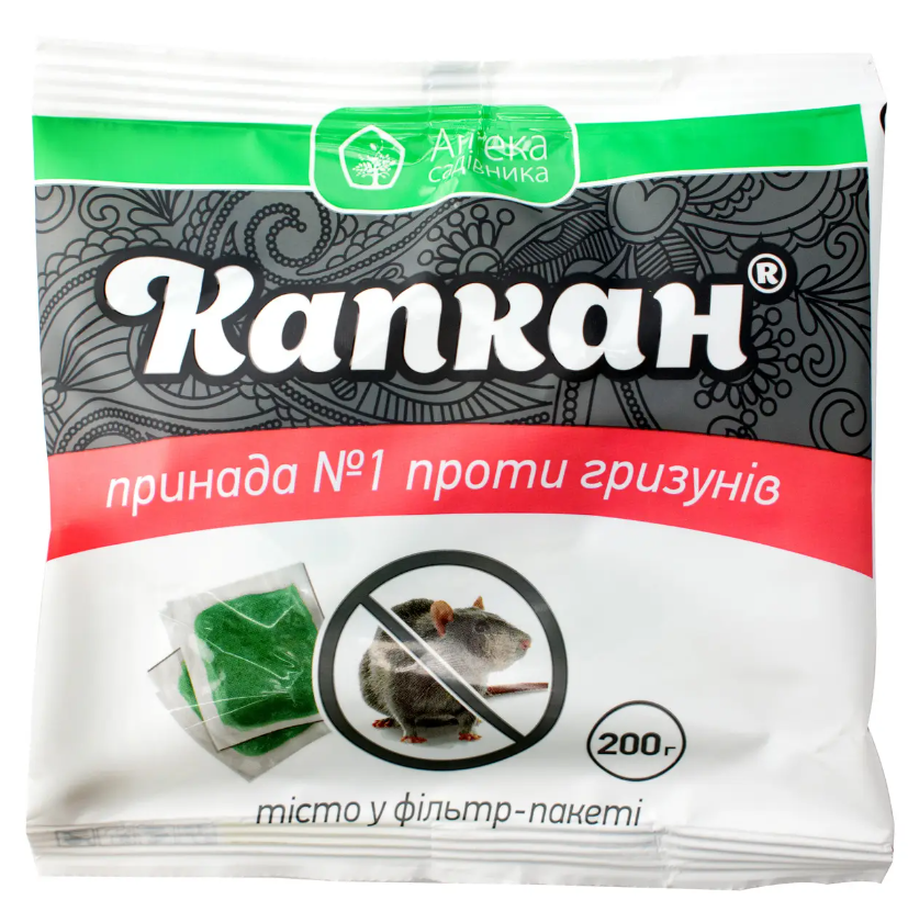 Тесто от крыс и мышей Капкан 200 г (46672)