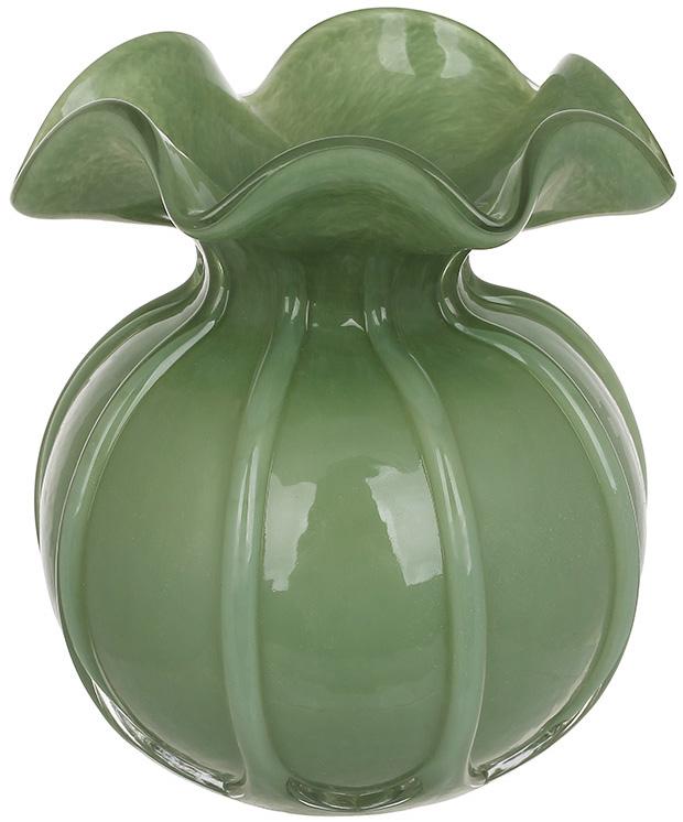 Ваза стеклянная Toulouse 13х15,5 см Зеленый