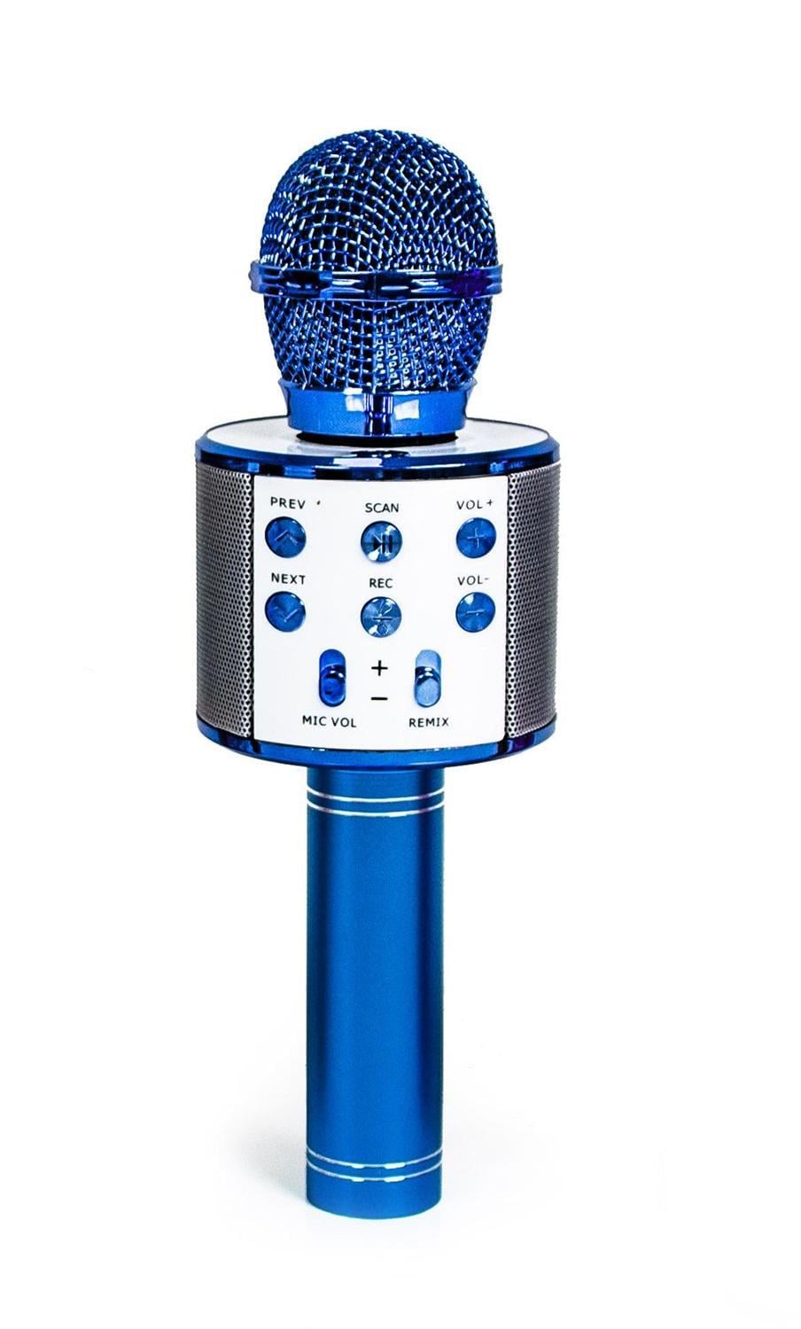 Микрофон-караоке беспроводной Wster/MP3/Bluetooth Blue (1352068471)