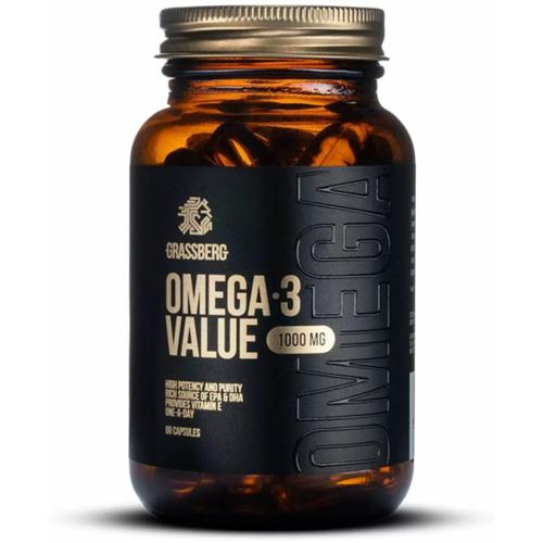 Омега 3 Grassberg Omega-3 Value 1000 мг 60 Caps