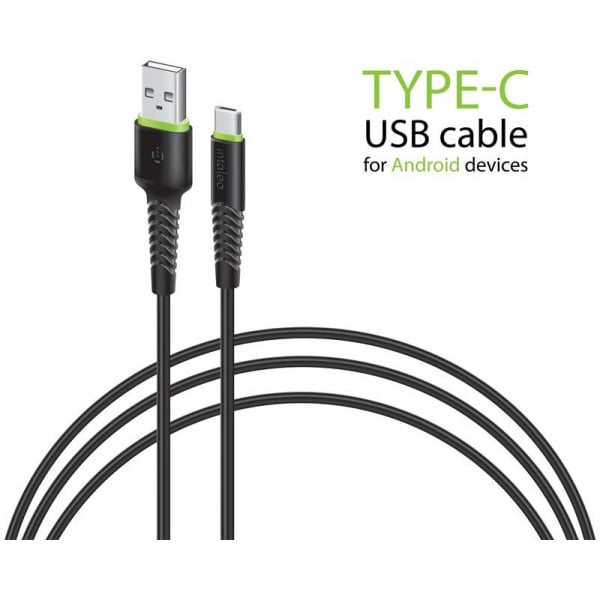 Кабель Intaleo CBFLEXT1 USB-USB Type-C 1,2 м Black (1283126487484)