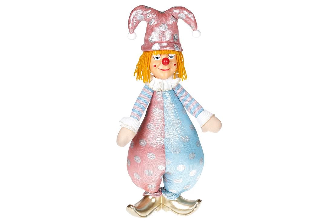 Мягкая игрушка новогодняя BonaDi сидящий Клоун (877-031)