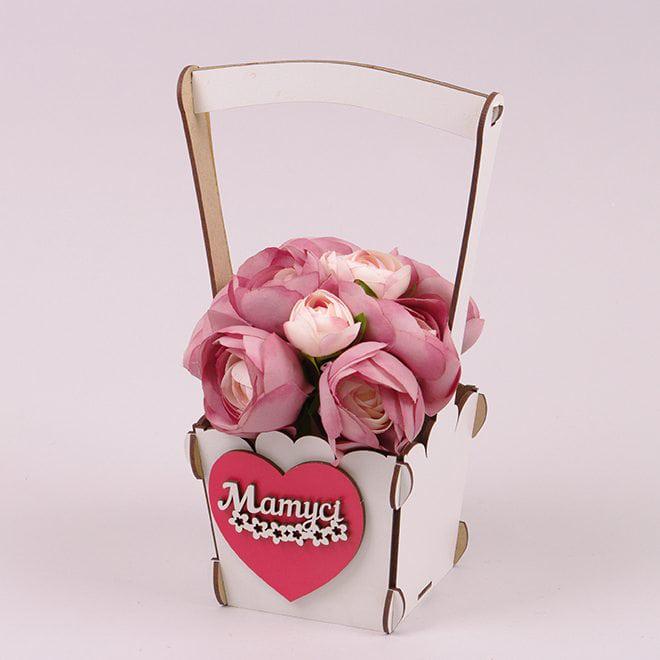 Кашпо дерев'яне Flora Матусі (33087) - фото 2 Кашпо дерев'яне Flora Матусі (33087) - фото 2